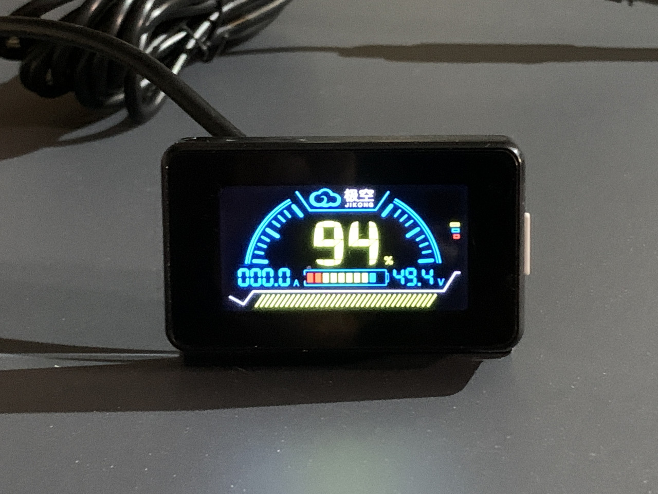 Дисплей JK BMS LCD 2.0 екран JiKong накладний з кнопкою активації, фото 1