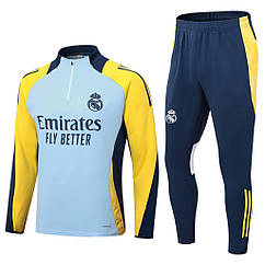 Спортивний костюм футбольний дитячий чоловічий Реал Мадрид Adidas Real Madrid 2024-2025