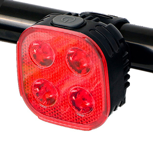 Велосипедний ліхтар задній габаритний FY-328, Велоліхтар з функцією стоп-сигналу, Водонепроникний, фото 1
