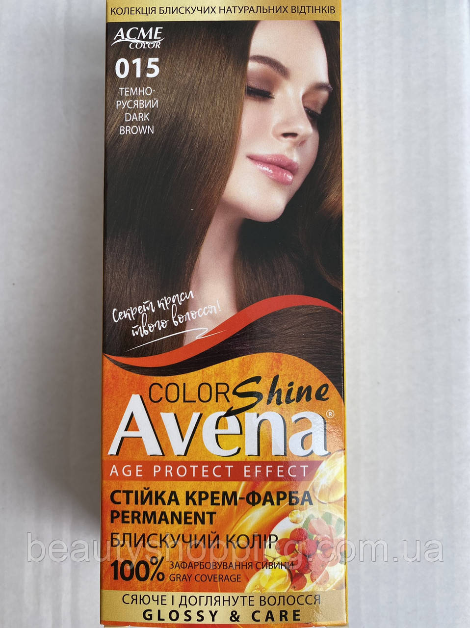 Рябіна Avena Color Shine Фарба для волосся 015 Темно Русявий Acme Color