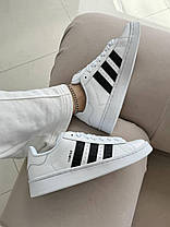 Жіночі Кросівки Adidas Campus 00s White Black / Адідас Кампус 00 Білі з Чорним, фото 3
