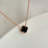 Срібне кольє в позолоте Конюшина 11 мм