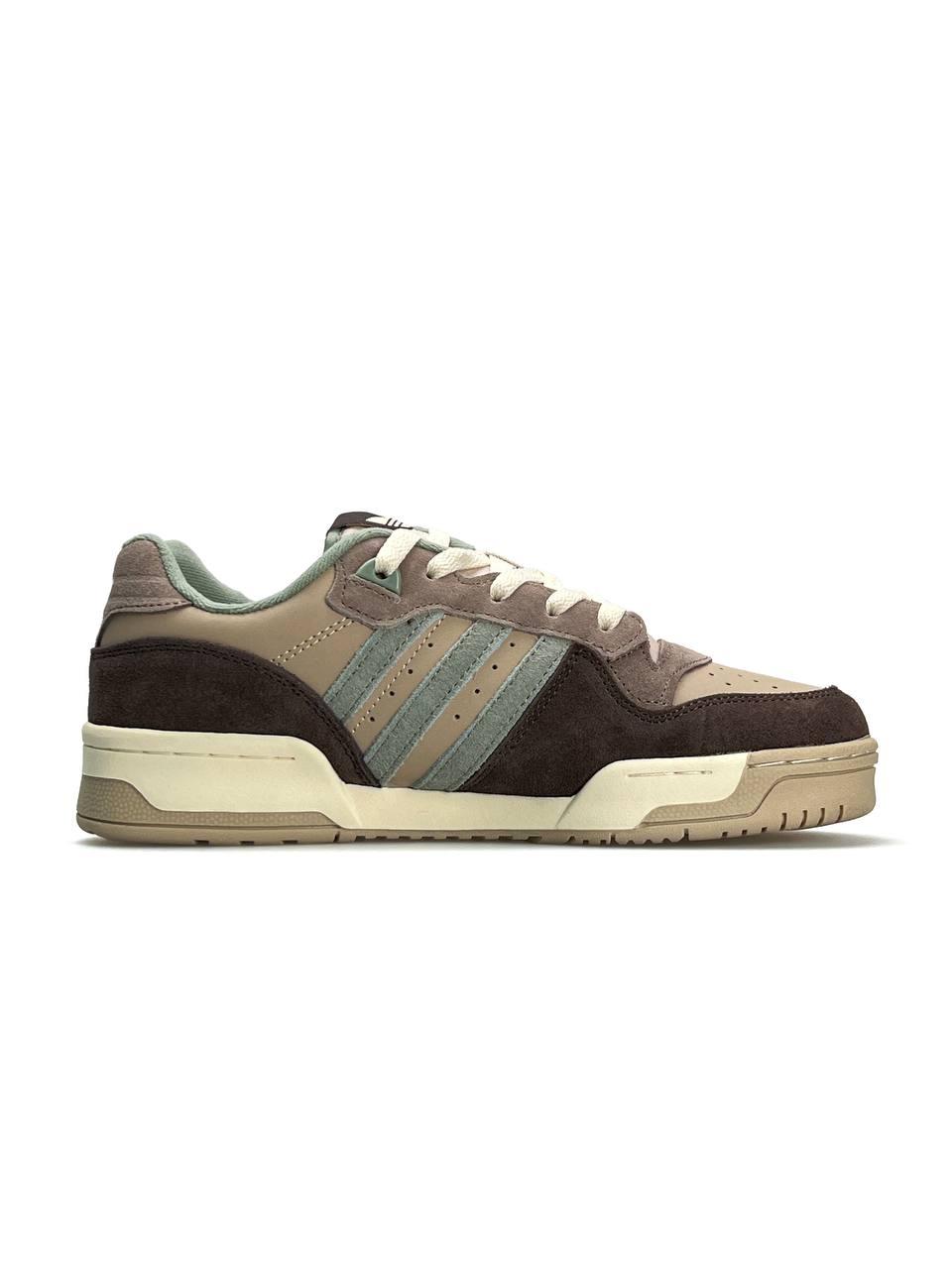 Чоловічі кросівки замша шкіра Adidas Originals Forum Low Beige Brown, кеди Адідас коричневі 41