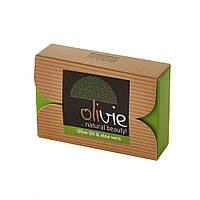 Мило оливкове натуральне з алое 100 г Olivie