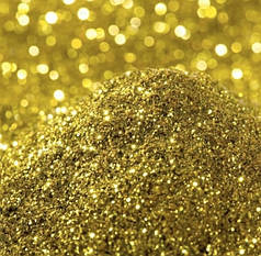 Глітер дрібний (блискітки), золото (10 гр)