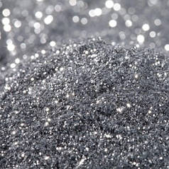 Гліттер дрібний, блискітки - срібло (10 гр)