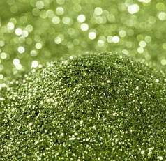 Гліттер дрібний, блискітки - салатовий (10 гр)