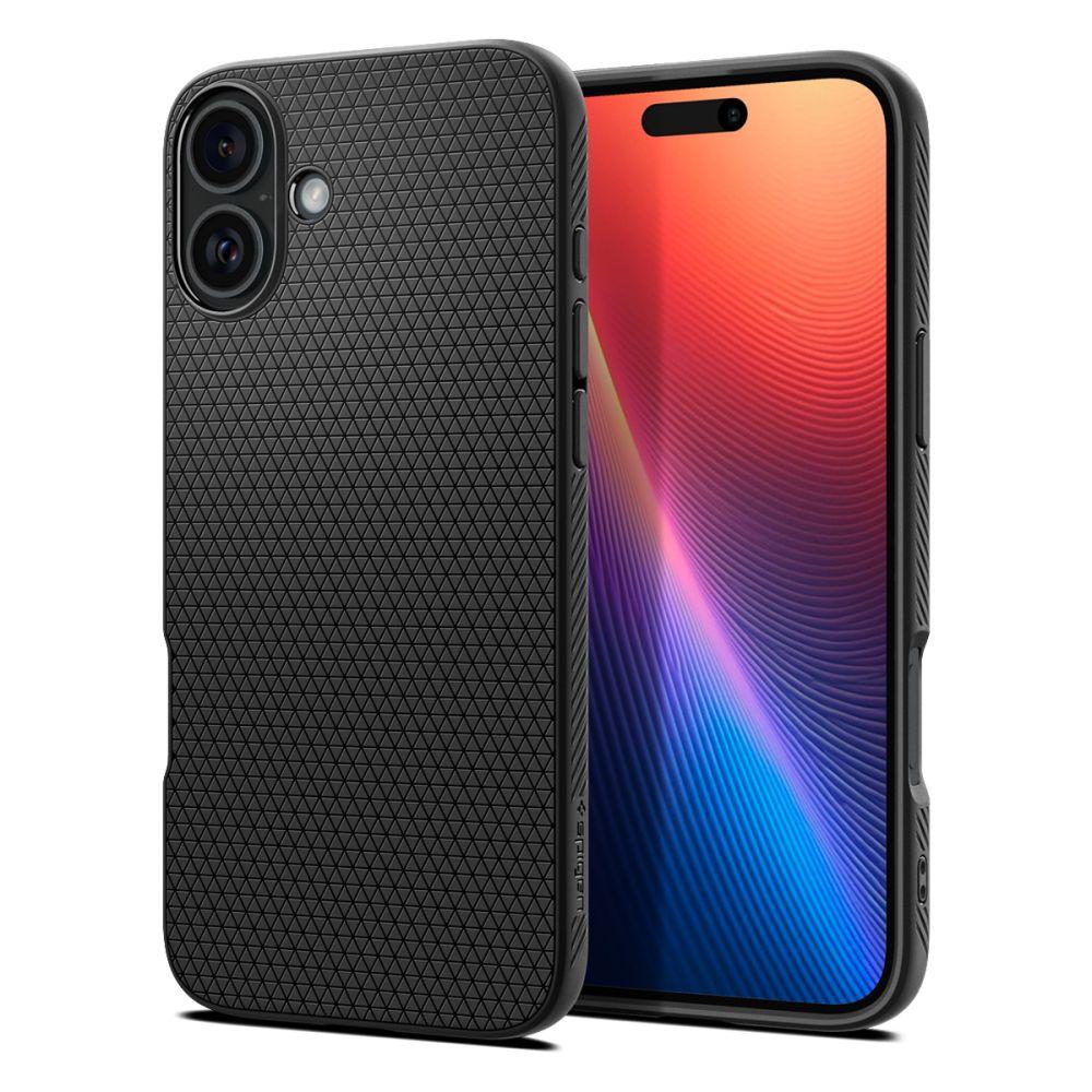 Чохол Spigen Liquid Air до iPhone 16 Matte Black (ACS08194)