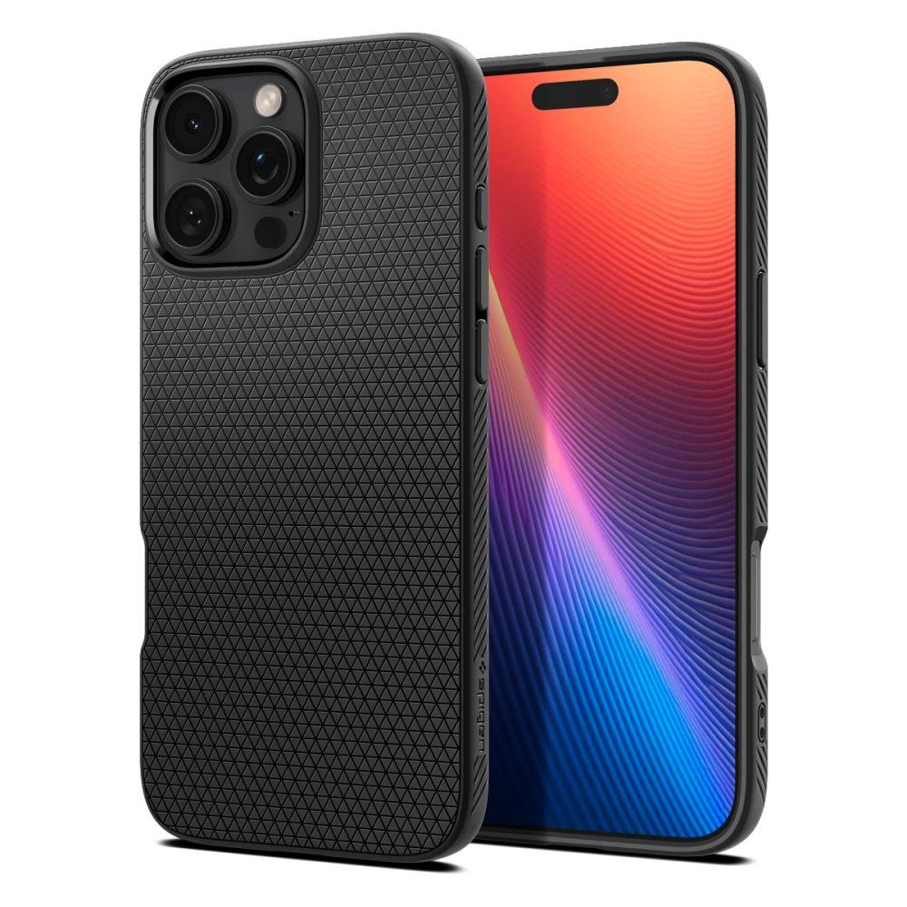 Чохол Spigen Liquid Air до iPhone 16 Pro Matte Black (ACS08117)