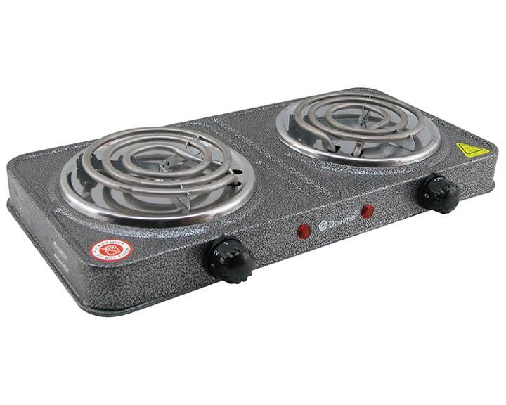 Плита дві комфорки Domotec MS-5802 електрична настільна плита 2000 Вт, фото 1
