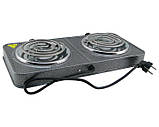 Плита дві комфорки Domotec MS-5802 електрична настільна плита 2000 Вт, фото 2