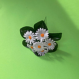 Штучні квіти букет заливка ромашка біла, 20см, фото 5