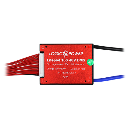 BMS плата LP LiFePO4 48V 16S Dis 60A Ch 30A, фото 1