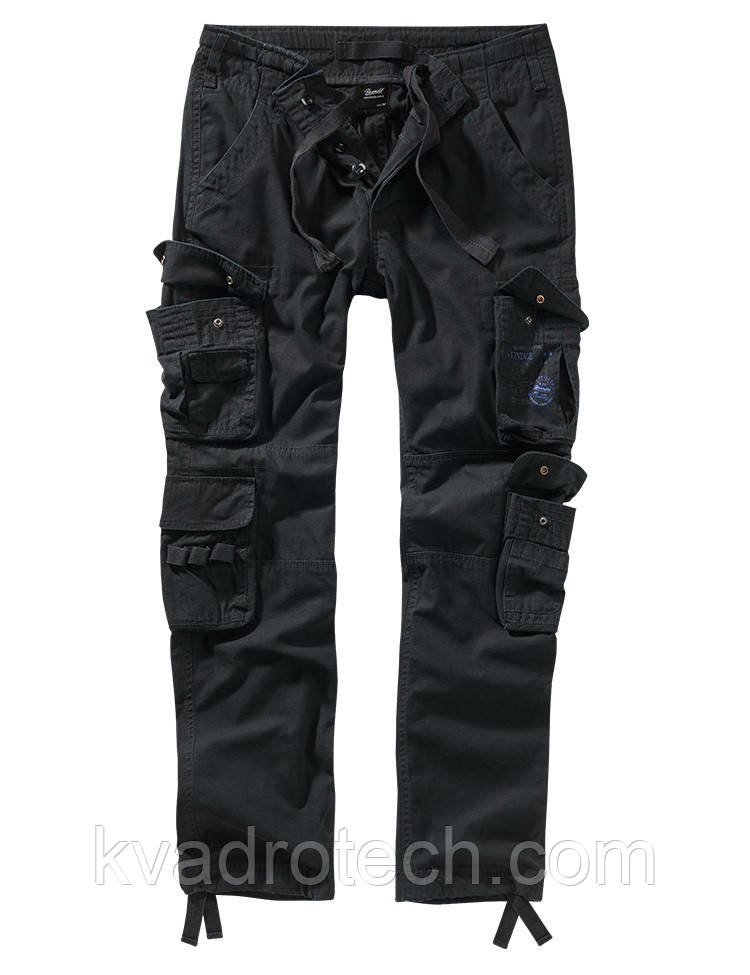 Штани Brandit Pure Slim Fit Black (S), фото 1