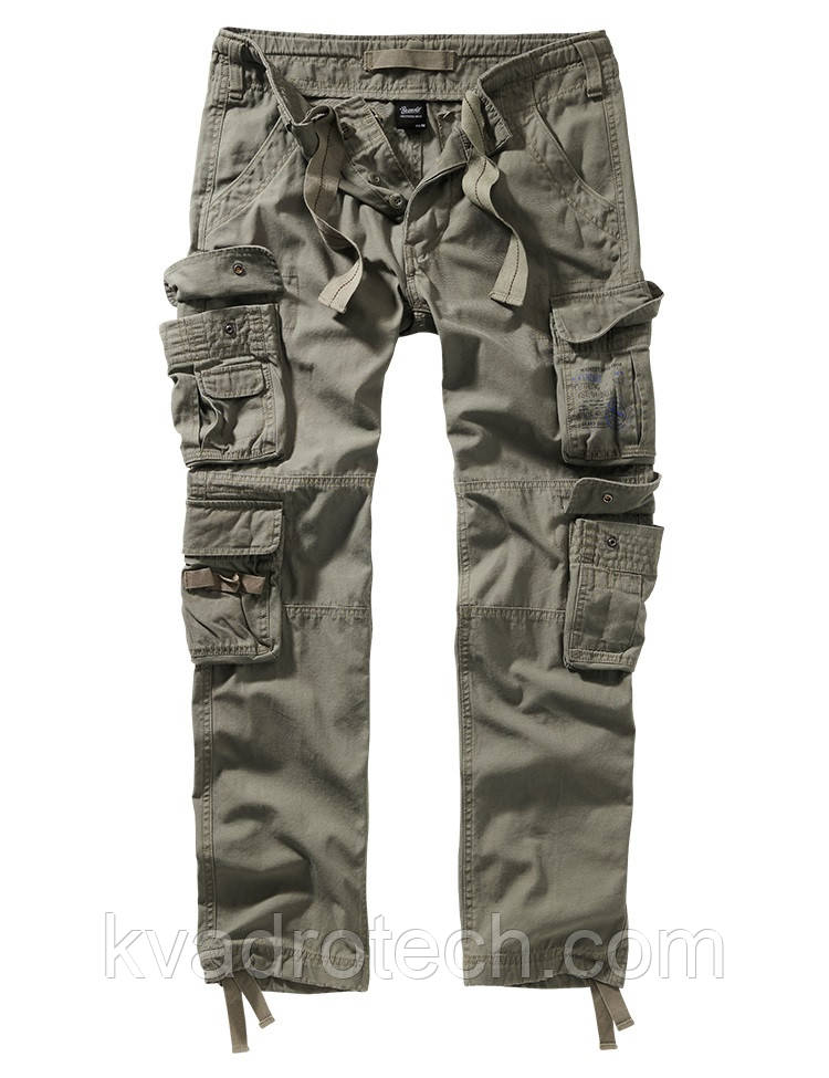 Штани Brandit Pure Slim Fit Olive (L), фото 1