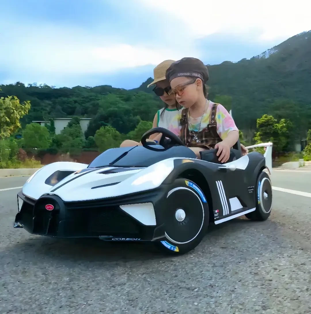 Дитячий електромобіль двомісний на акумуляторі Bambi M 5053 з пультом р/у для дітей 3-8 років Білий