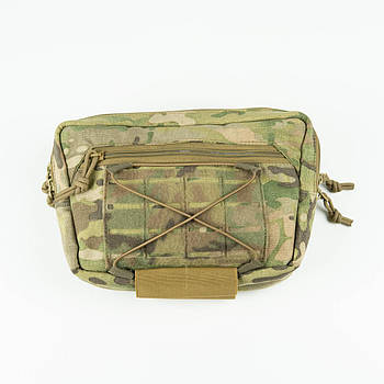 Тактичний підсумок - напашник, розмір: S, M, L (на 2 відділа, посилений броньованим матеріалом) M