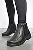 Черевики жіночі на хутрі чорного кольору на блискавці 189511T Безкоштовна доставка, фото 2