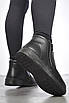 Черевики жіночі на хутрі чорного кольору на блискавці 189511T Безкоштовна доставка, фото 3