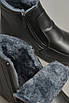 Черевики жіночі на хутрі чорного кольору на блискавці 189511T Безкоштовна доставка, фото 4