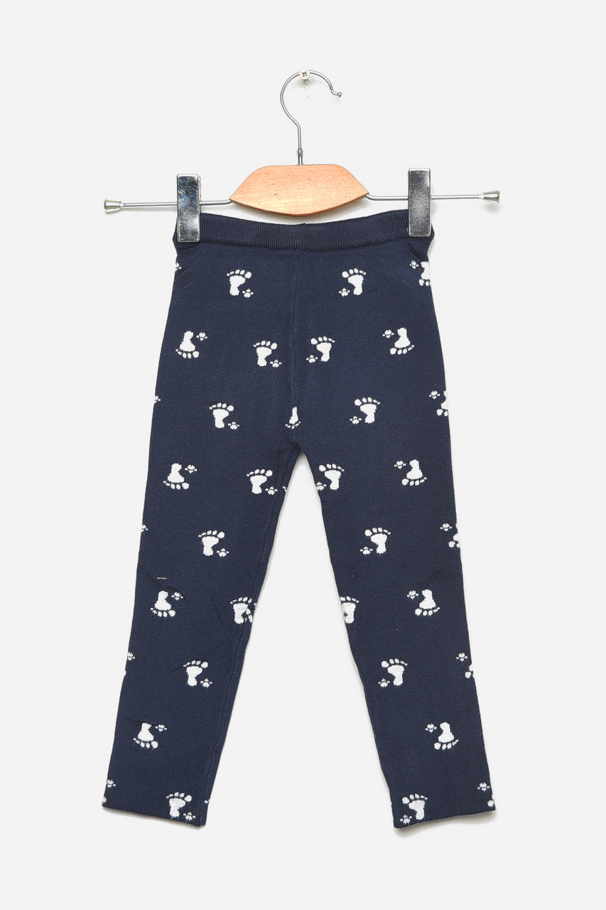 Лосіни дитячі демісезонні для дівчинки темно-синього кольору 189086T Безкоштовна доставка, фото 1