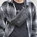 Сумка на пояс настегна, Бананка сумка, Чоловіча бананка для щоденного носіння Нагрудна унісекс QK-47, фото 9