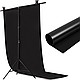 Вініловий ПВХ фон Profi-light 150×300 см Чорний Матовий, фото 6