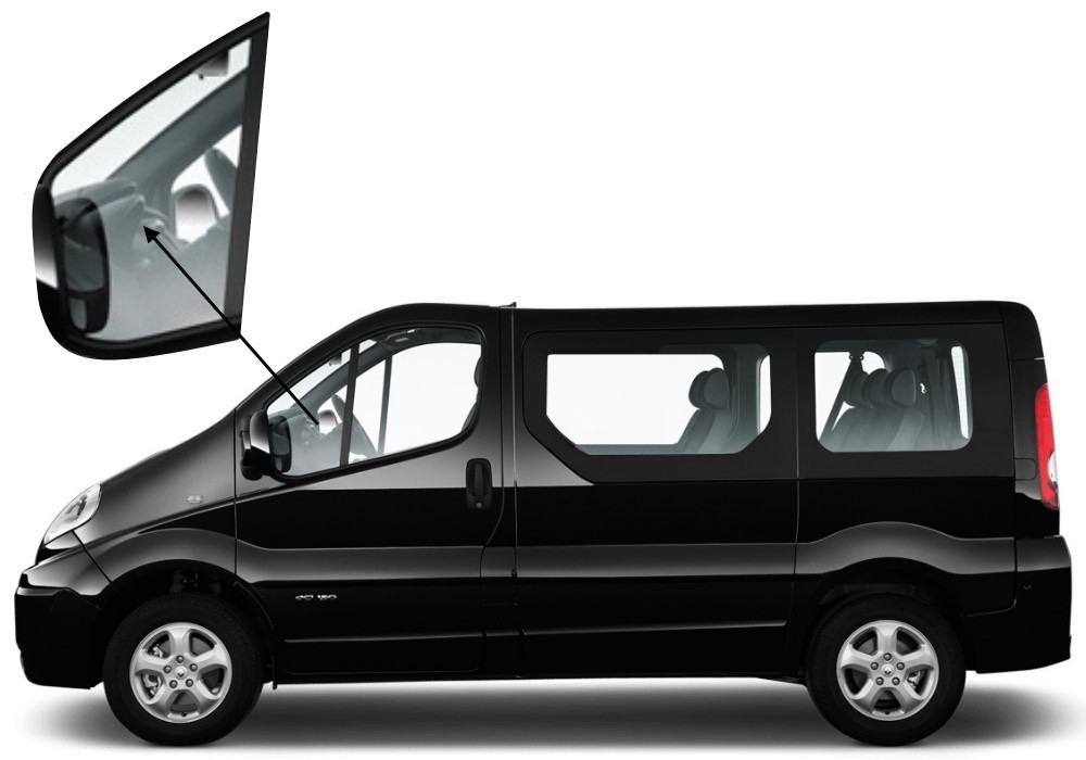 Кватирка передніх дверей ліва Renault Trafic 2001-2014, фото 1