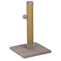 Кігтеточка-стовпчик Природа Д00 "ДЖУТ", бежева, 32x32x53 см