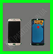 Дисплей Samsung SM J730 J7 2017 із сенсором, золотий (TFT, оригінал Китай)