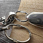 Чоловічий комплект герб України із мечами та ланцюжок  із чорнінням срібло 925 проба, фото 8