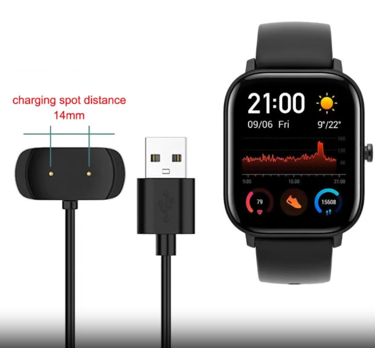 USB-кабель зарядки для Amazfit Active A2211 GTR 2 (GTR2) / GTS 2 (GTS2) / Bip U/Zepp e / Zepp z
