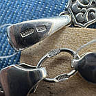 Комплект ланцюжок плоский бісмарк та православний хрест срібло із чорнінням 925 проба, фото 8