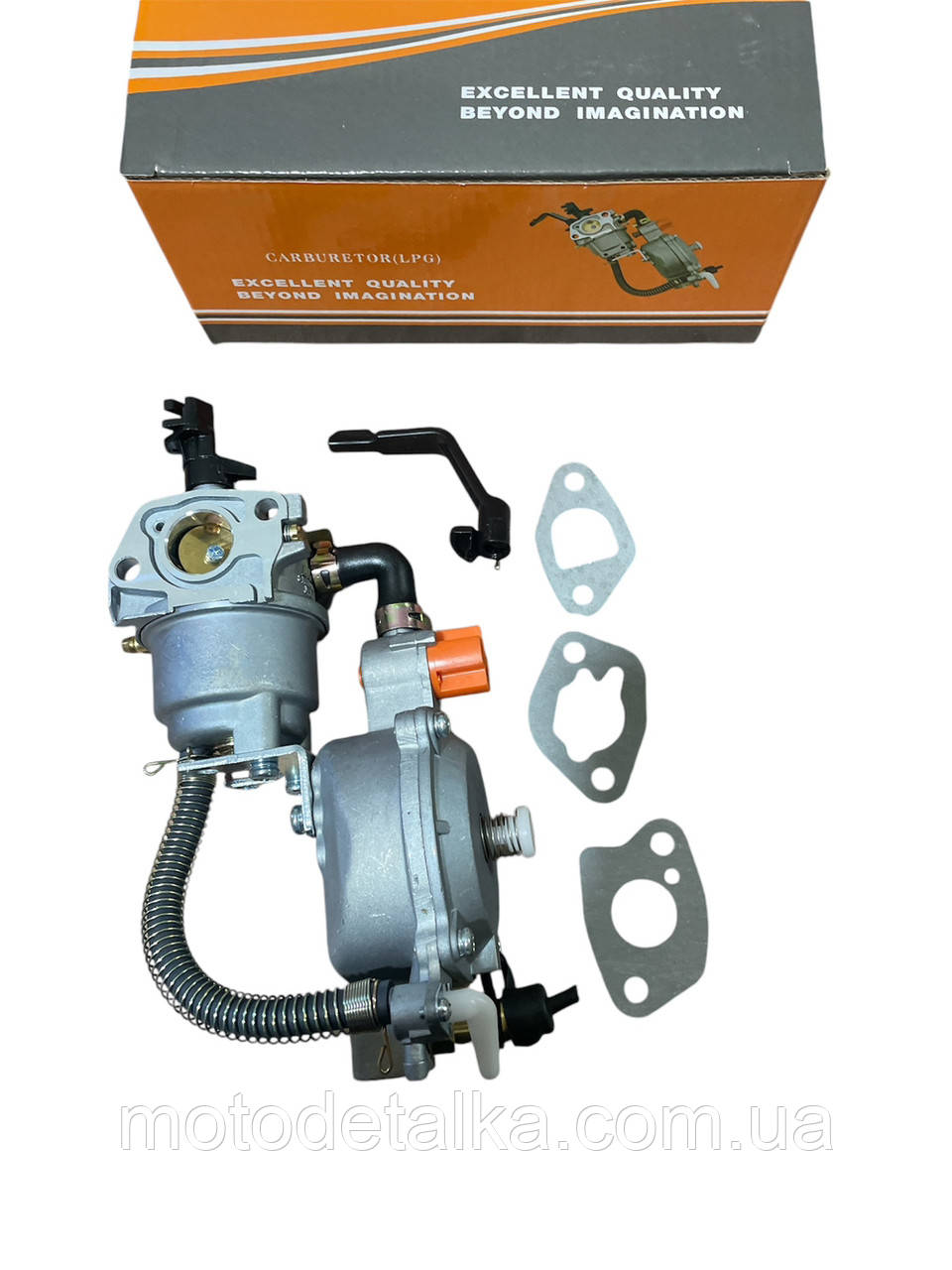 Карбюратор м/б 168F/170F (6,5/7Hp) (з газовим редуктором)
