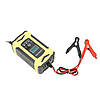 Зарядний пристрій для автомобільного акумулятора 12V 6A Black/Yellow (8446), фото 5