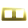 Cover frame, Unica Studio Metal, 2 gangs, gold, фото 7