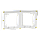 Cover frame, Unica Studio Metal, 2 gangs, gold, фото 8