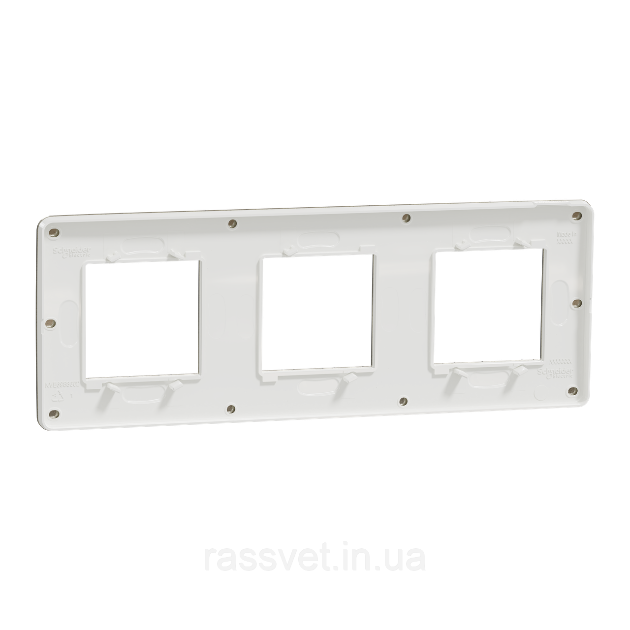 Cover frame, Unica Studio Metal, 3 gangs, bronze