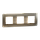 Cover frame, Unica Studio Metal, 3 gangs, bronze, фото 7