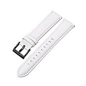Шкіряний ремінець для годинника 20 мм ТМ ZIZ (білий)