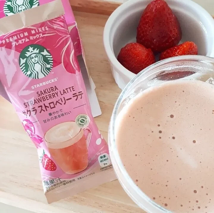 Растворимый Кофе Starbucks Premium Sakura Strawberry Latte Powder
