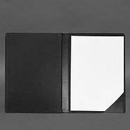 Шкіряна папка для документів на підпис (чорна), фото 3