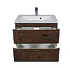 Тумба Акцент каштан підлогова 100 см з умивальником Альфа, фото 4