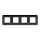 Cover frame, Unica Studio Metal, 4 gangs, gold, фото 4