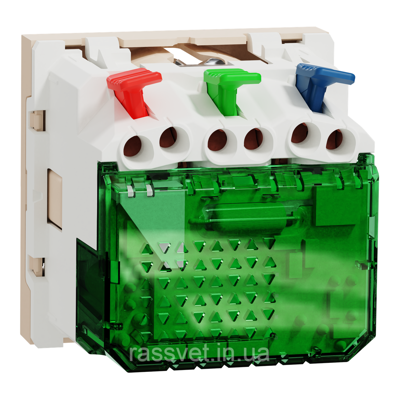 Unica New Силова розетка та USB тип С 10,5 Вт, 2 модулі, бежева