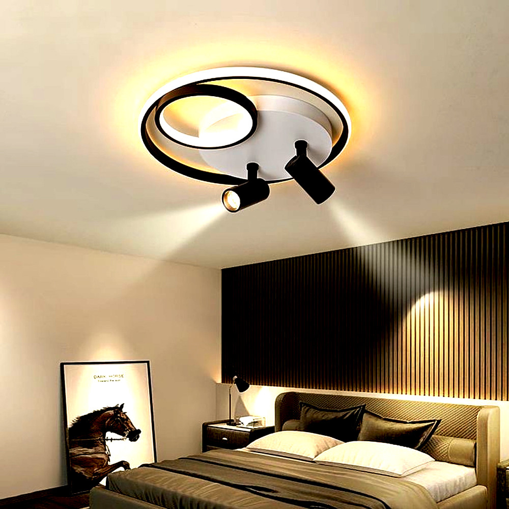 Сучасна люстра MJ 52/2+LED з спотами, що направляються – ідеальне освітлення до 18 м², фото 1