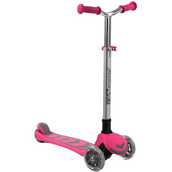 Дитячий триколісний самокат Best Scooter Y-00211 Рожевий