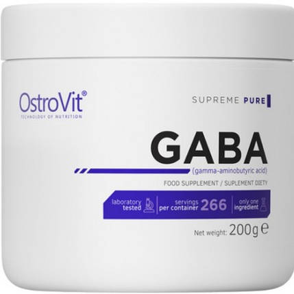 Габа Гамма-аміномасляная кислота OstroVit Gaba 200 g, фото 1