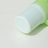 Великий стакан із ручкою та трубочкою + спортивна пляшка з трубочкою + пляшка з кришкою набір 3 в 1 Салатовий, фото 2