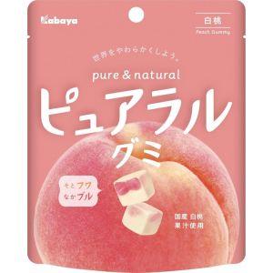 Жувальні цукерки Kabaya Pureral Gummy зі смаком білого персика 58г